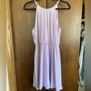 Lush lavender chiffon dress